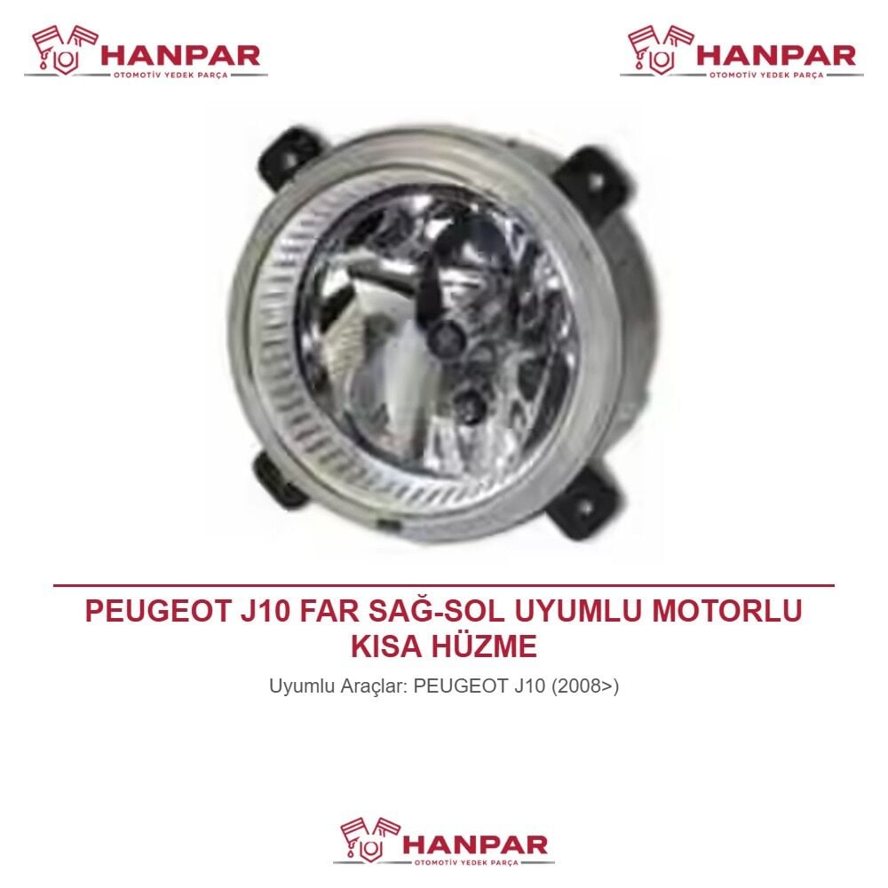 PEUGEOT J10 FAR SAĞ-SOL UYUMLU MOTORLU KISA HÜZME (2008>)