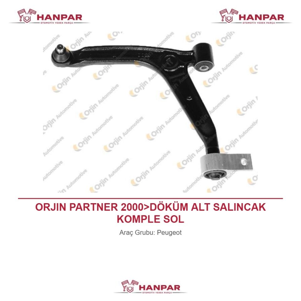 ORJIN PARTNER 2000>DÖKÜM ALT SALINCAK KOMPLE SOL