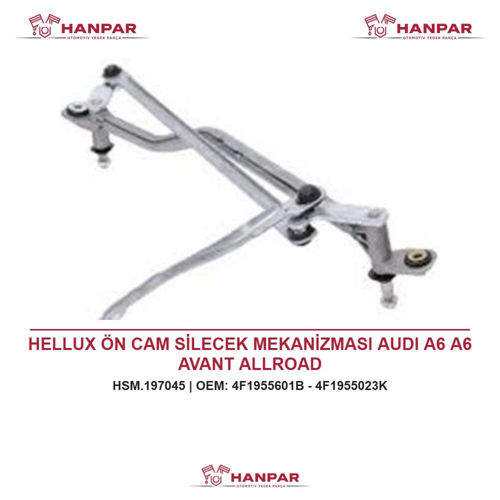 HELLUX ÖN CAM SİLECEK MEKANİZMASI AUDI A6 A6 AVANT ALLROAD