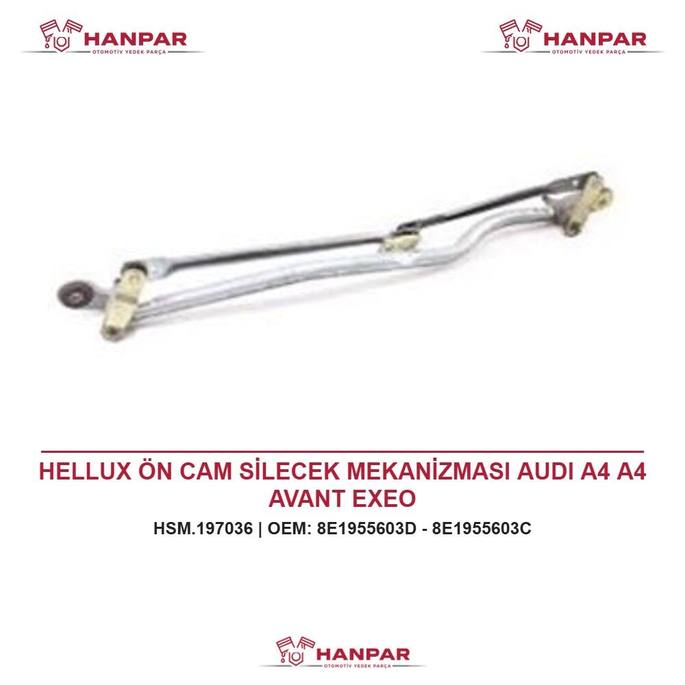 HELLUX ÖN CAM SİLECEK MEKANİZMASI AUDI A4 A4 AVANT EXEO