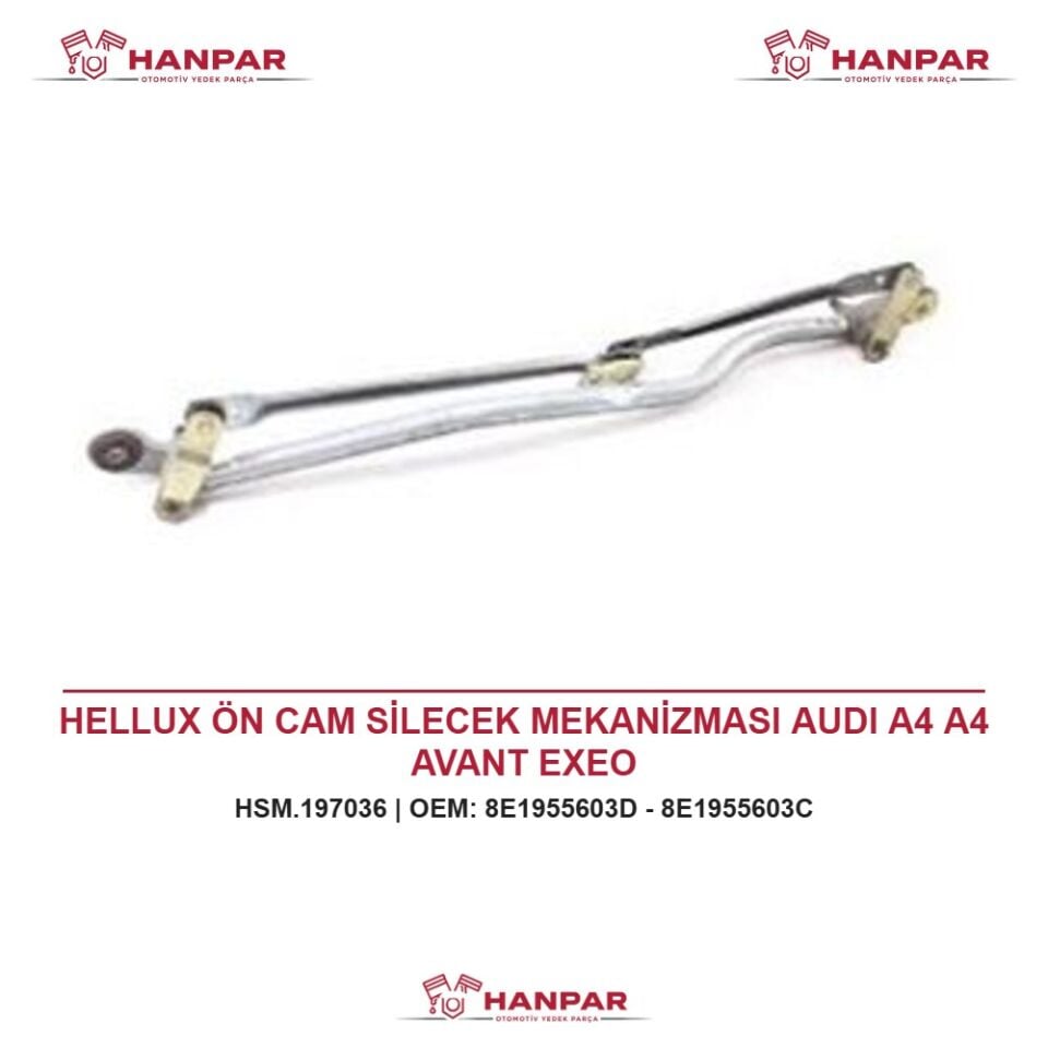 HELLUX ÖN CAM SİLECEK MEKANİZMASI AUDI A4 A4 AVANT EXEO