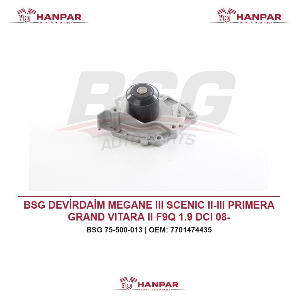 BSG DEVİRDAİM MEGANE III SCENIC II-III PRIMERA GRAND VITARA II F9Q 1.9 DCI 08-