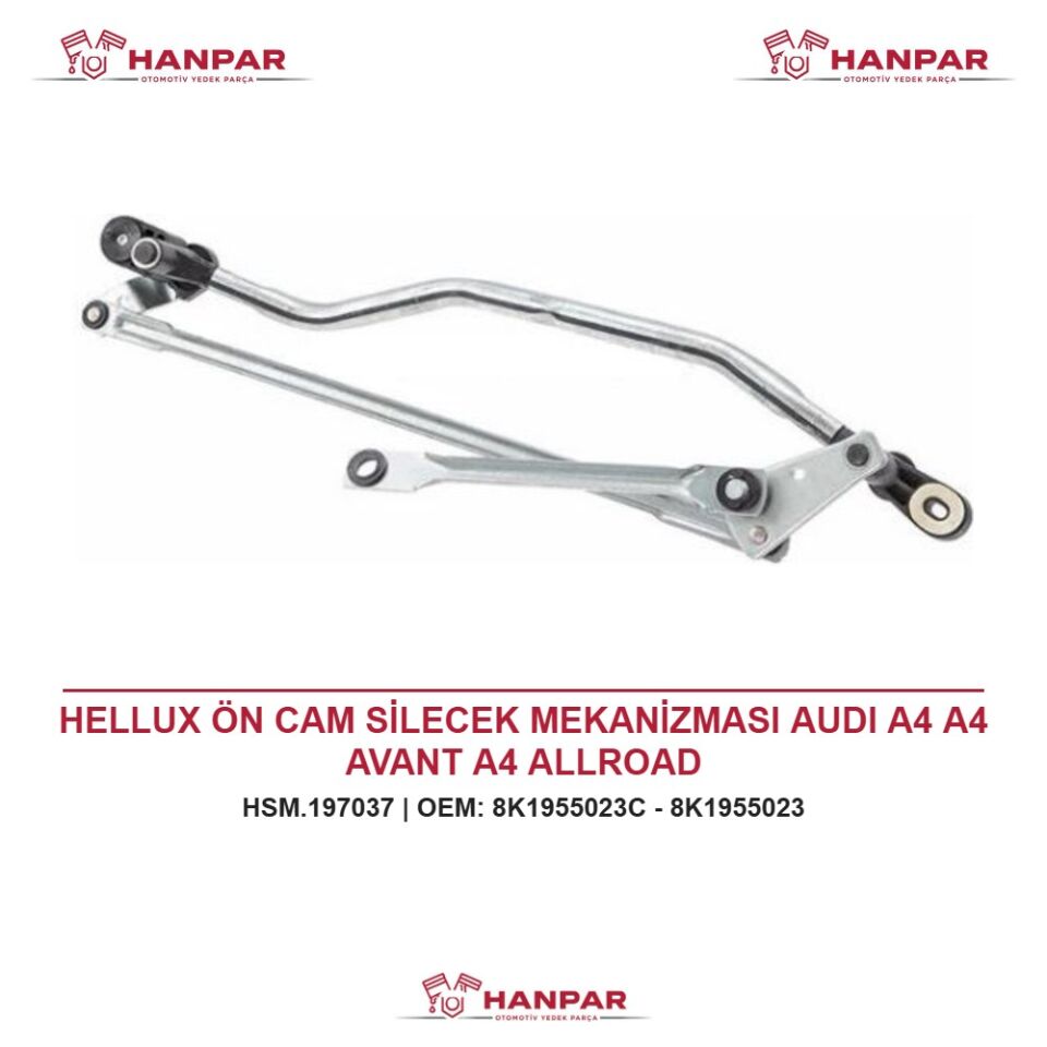 HELLUX ÖN CAM SİLECEK MEKANİZMASI AUDI A4 A4 AVANT A4 ALLROAD