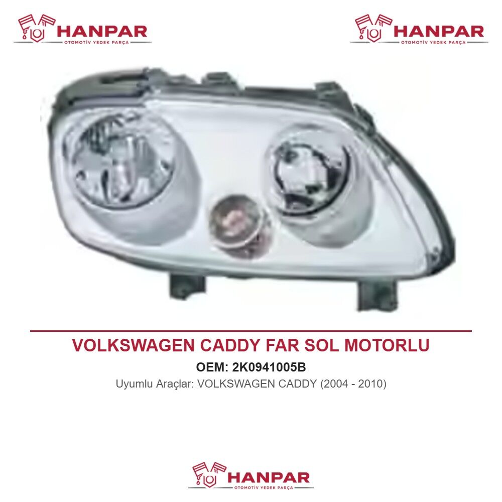 VOLKSWAGEN CADDY FAR SOL MOTORLU (2004-2010)