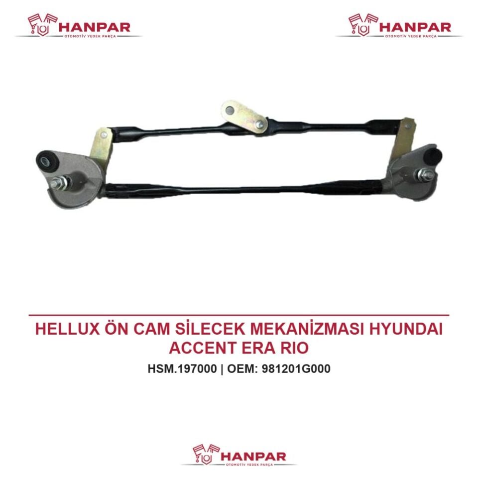 HELLUX ÖN CAM SİLECEK MEKANİZMASI HYUNDAI ACCENT ERA RIO