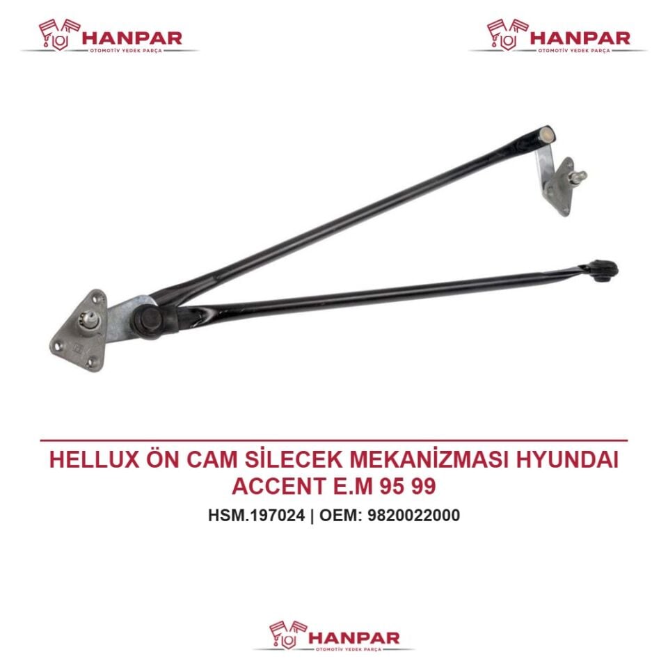 HELLUX ÖN CAM SİLECEK MEKANİZMASI HYUNDAI ACCENT E.M 95 99