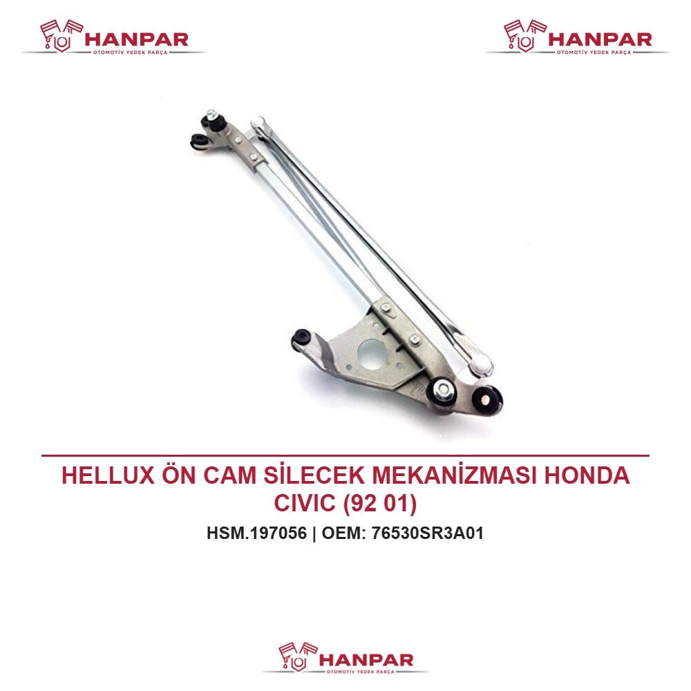 HELLUX ÖN CAM SİLECEK MEKANİZMASI HONDA CIVIC (92 01)