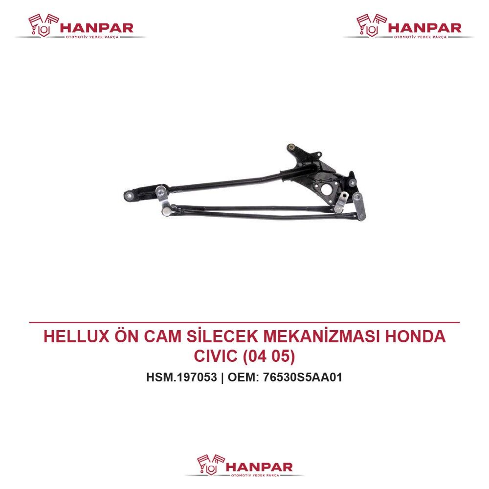 HELLUX ÖN CAM SİLECEK MEKANİZMASI HONDA CIVIC (04 05)