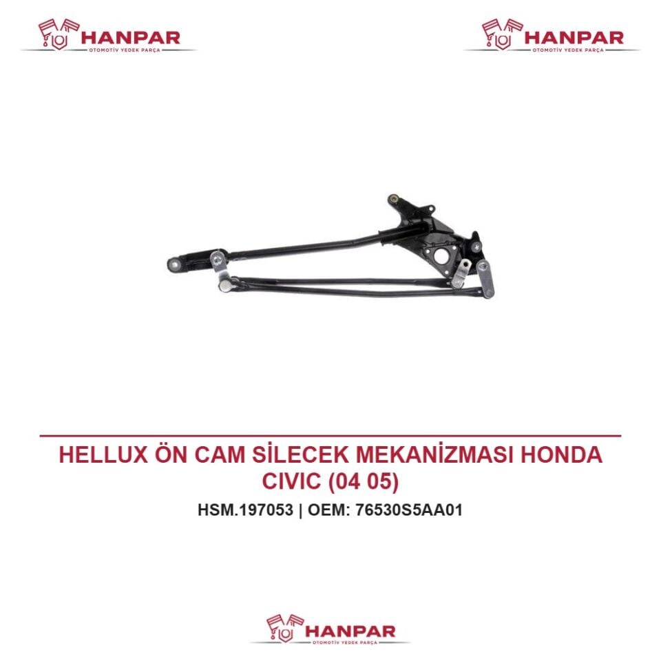 HELLUX ÖN CAM SİLECEK MEKANİZMASI HONDA CIVIC (04 05)