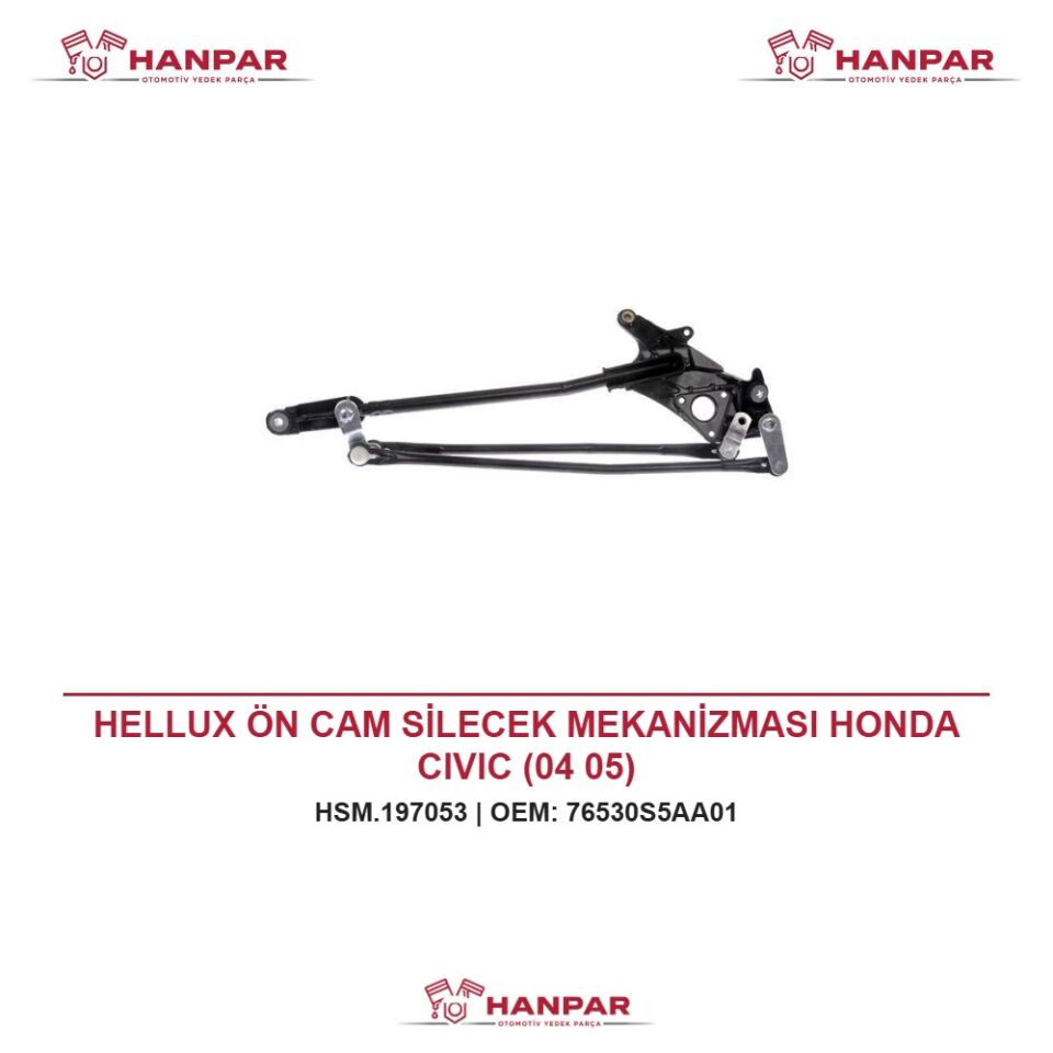 HELLUX ÖN CAM SİLECEK MEKANİZMASI HONDA CIVIC (04 05)