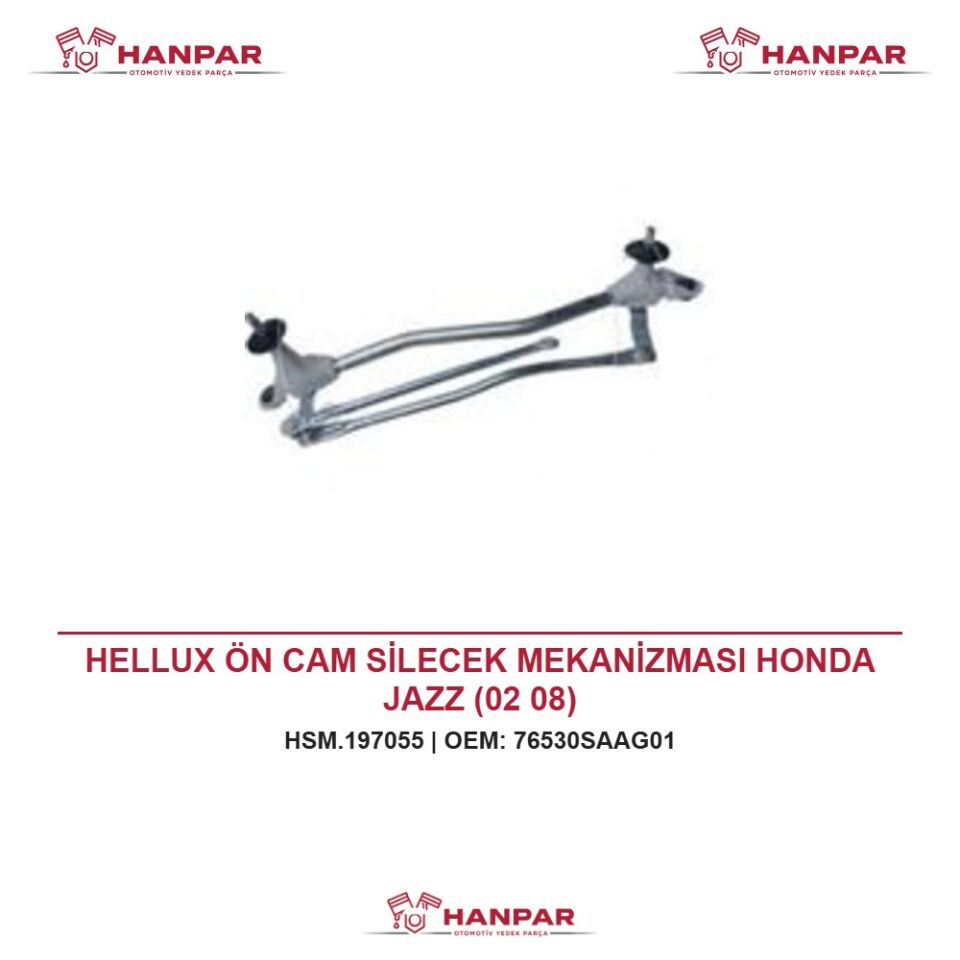 HELLUX ÖN CAM SİLECEK MEKANİZMASI HONDA JAZZ (02 08)