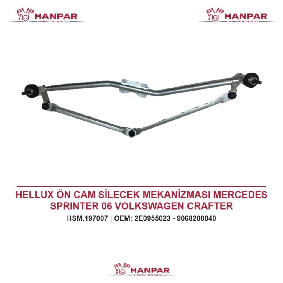HELLUX ÖN CAM SİLECEK MEKANİZMASI MERCEDES SPRINTER 06 VOLKSWAGEN CRAFTER