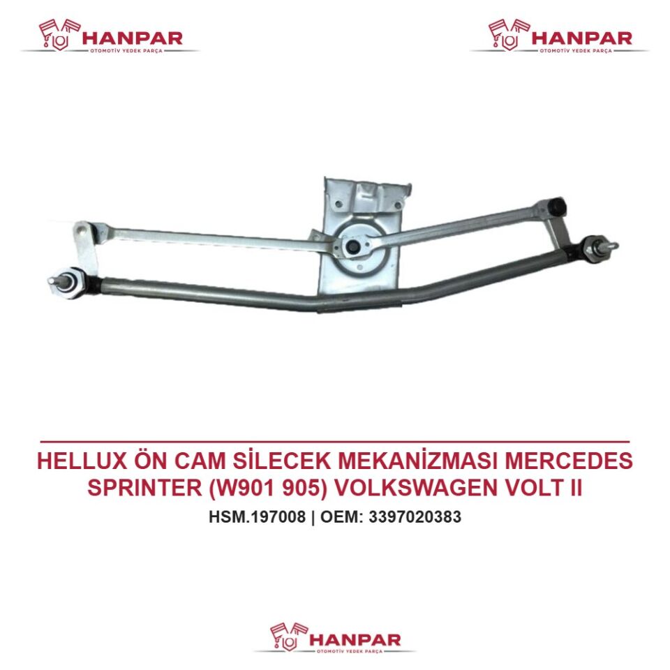 HELLUX ÖN CAM SİLECEK MEKANİZMASI MERCEDES SPRINTER (W901 905) VOLKSWAGEN VOLT II