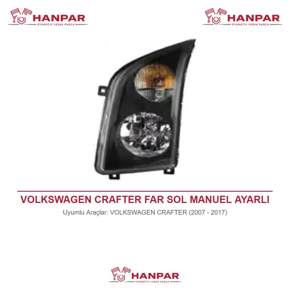 VOLKSWAGEN CRAFTER FAR SOL MANUEL AYARLI (2007-2017)