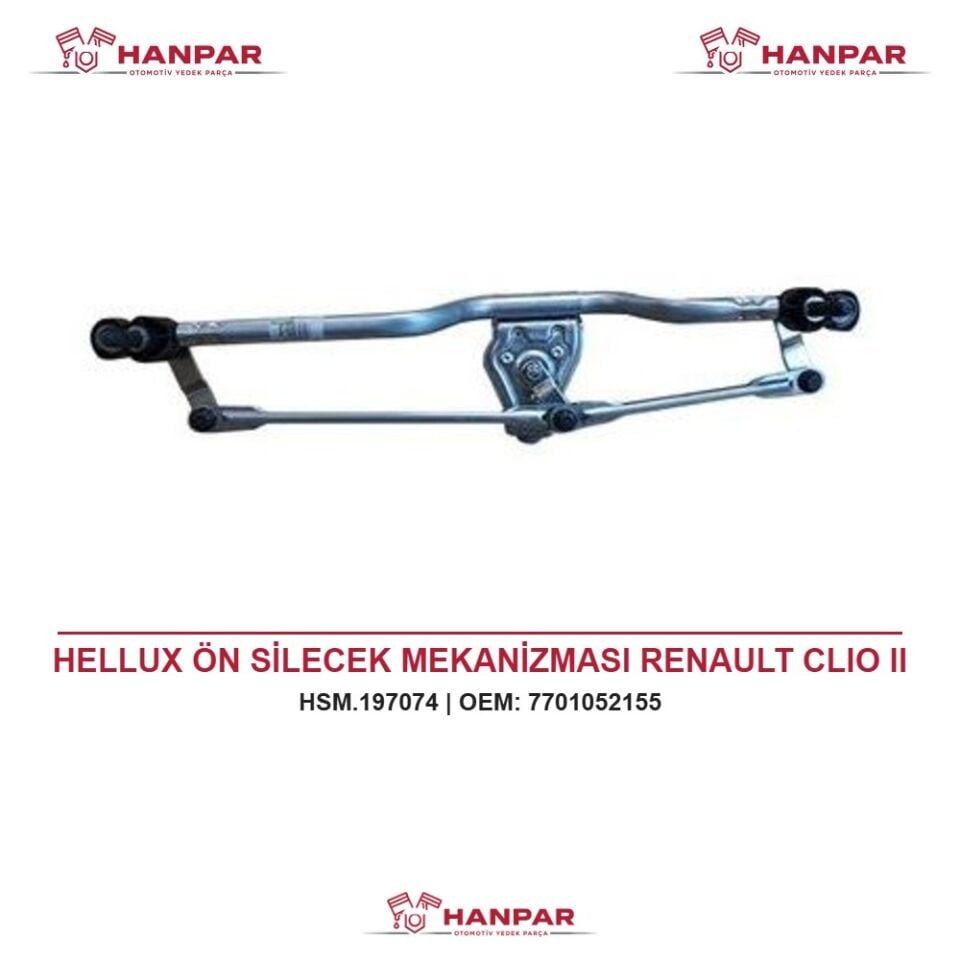 HELLUX ÖN SİLECEK MEKANİZMASI RENAULT CLIO II