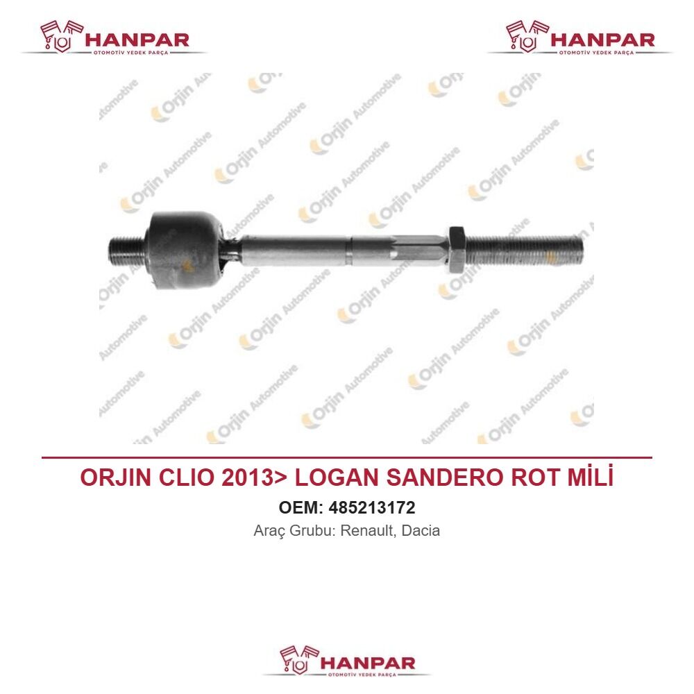 ORJIN CLIO 2013> LOGAN SANDERO ROT MİLİ