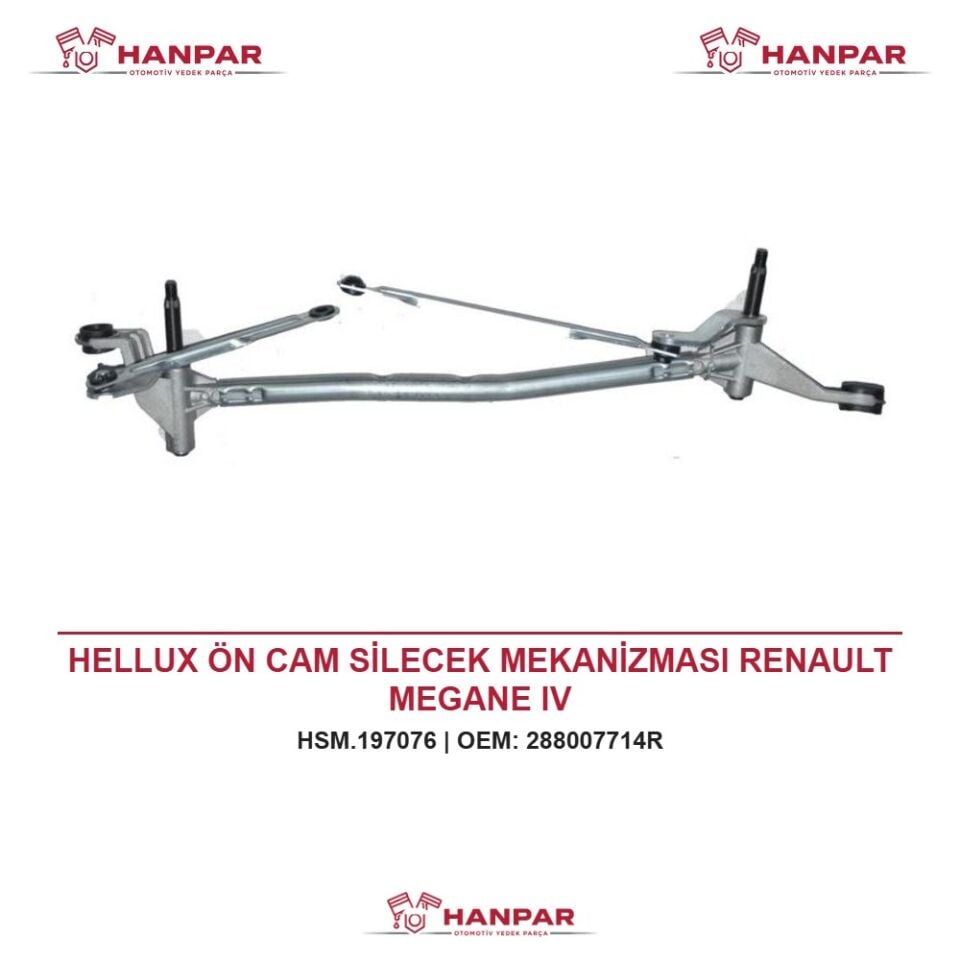 HELLUX ÖN CAM SİLECEK MEKANİZMASI RENAULT MEGANE IV