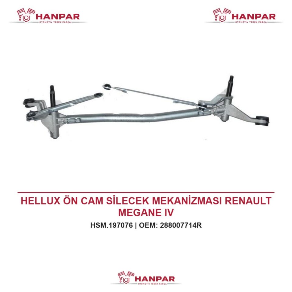 HELLUX ÖN CAM SİLECEK MEKANİZMASI RENAULT MEGANE IV