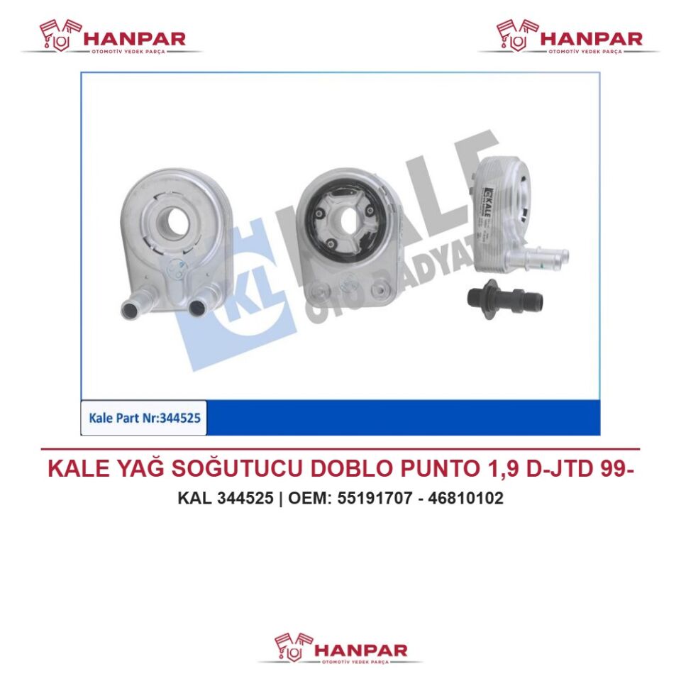 KALE YAĞ SOĞUTUCU DOBLO PUNTO 1,9 D-JTD 99-