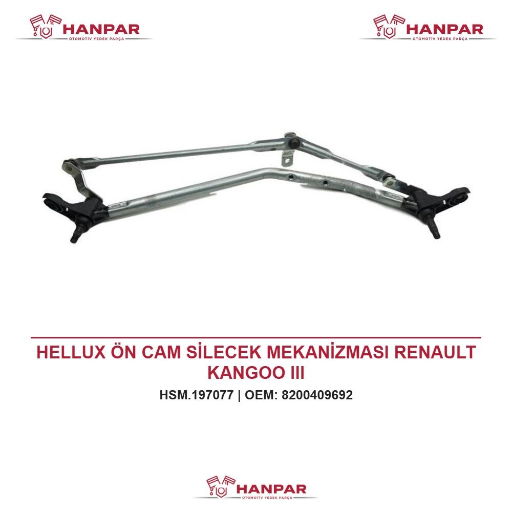 HELLUX ÖN CAM SİLECEK MEKANİZMASI RENAULT KANGOO III