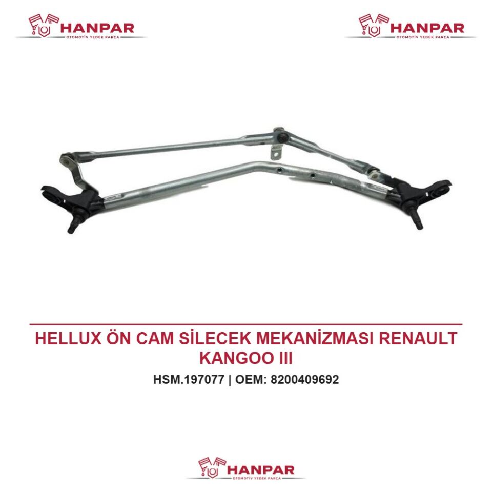 HELLUX ÖN CAM SİLECEK MEKANİZMASI RENAULT KANGOO III