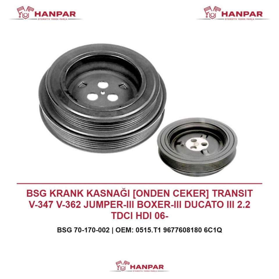 BSG KRANK KASNAĞI [ONDEN CEKER] TRANSIT V-347 V-362 JUMPER-III BOXER-III DUCATO III 2.2 TDCI HDI 06-