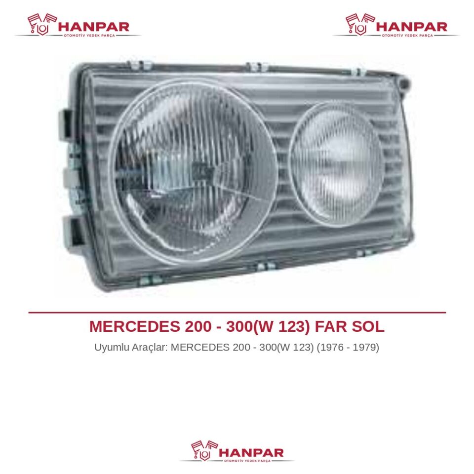MERCEDES 200 - 300(W 123) FAR SOL (1976-1979)