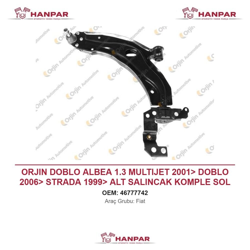 ORJIN DOBLO ALBEA 1.3 MULTIJET 2001> DOBLO 2006> STRADA 1999> ALT SALINCAK KOMPLE SOL