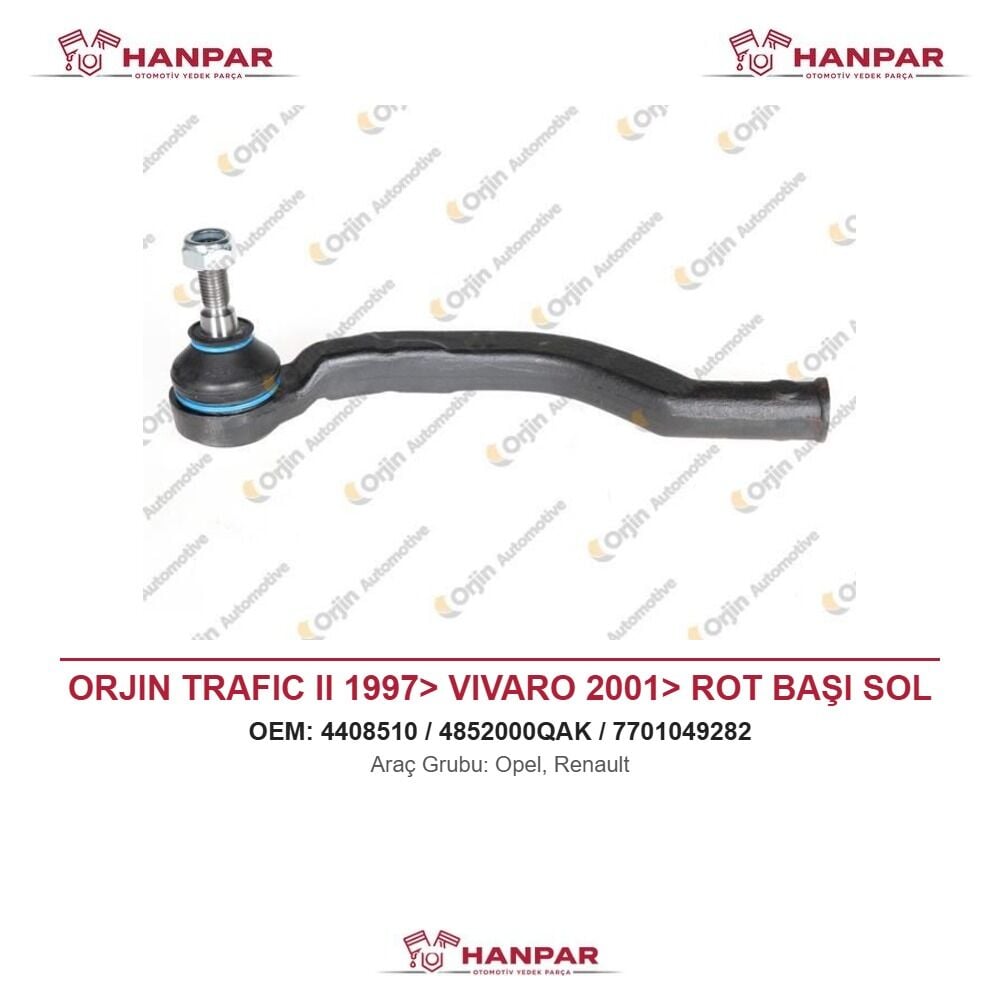 ORJIN TRAFIC II 1997> VIVARO 2001> ROT BAŞI SOL