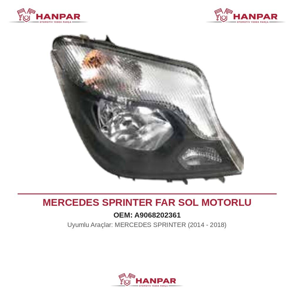 MERCEDES SPRINTER FAR SOL MOTORLU (2014-2018)