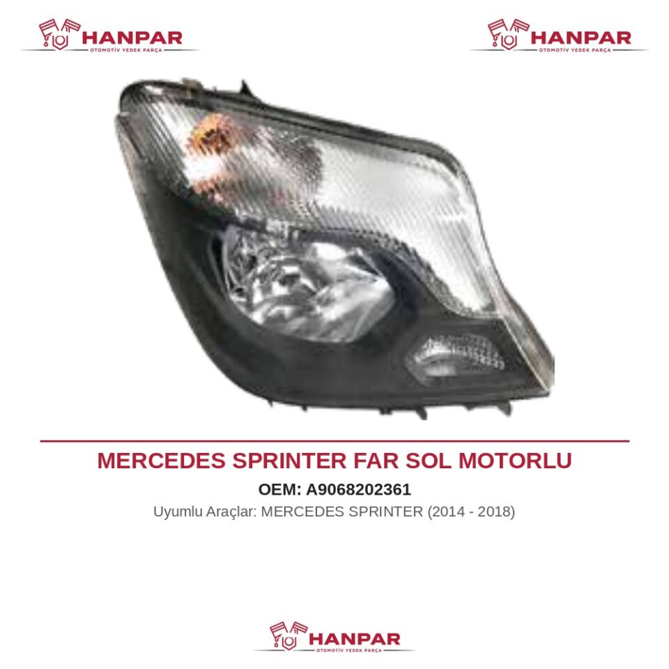 MERCEDES SPRINTER FAR SOL MOTORLU (2014-2018)