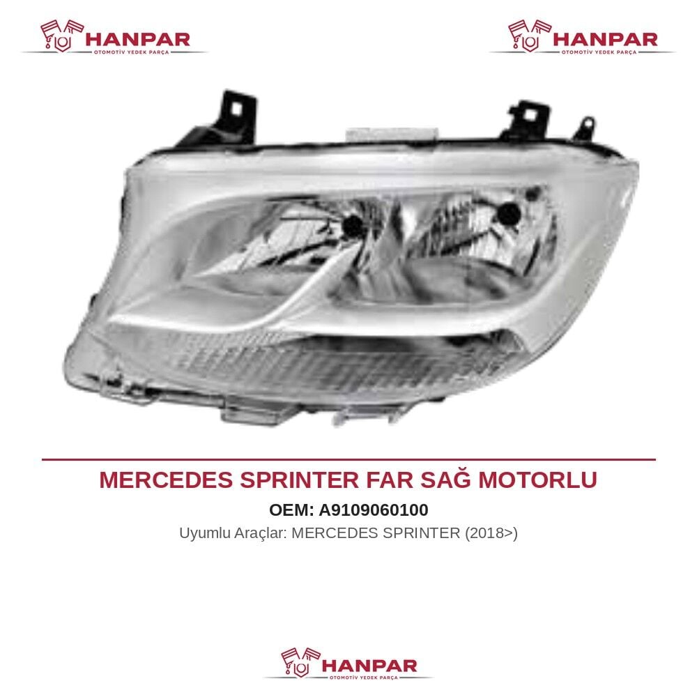 MERCEDES SPRINTER FAR SAĞ MOTORLU (2018>)