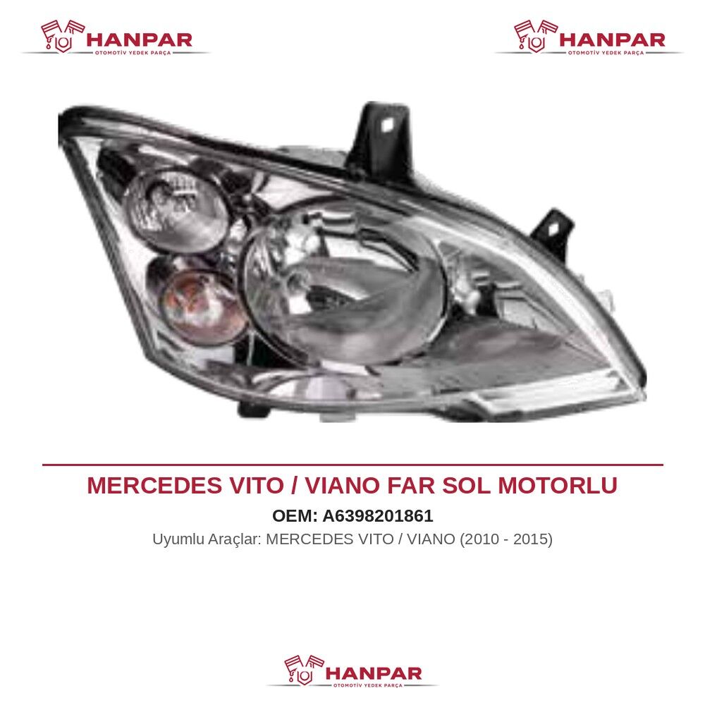 MERCEDES VITO / VIANO FAR SOL MOTORLU (2010-2015)