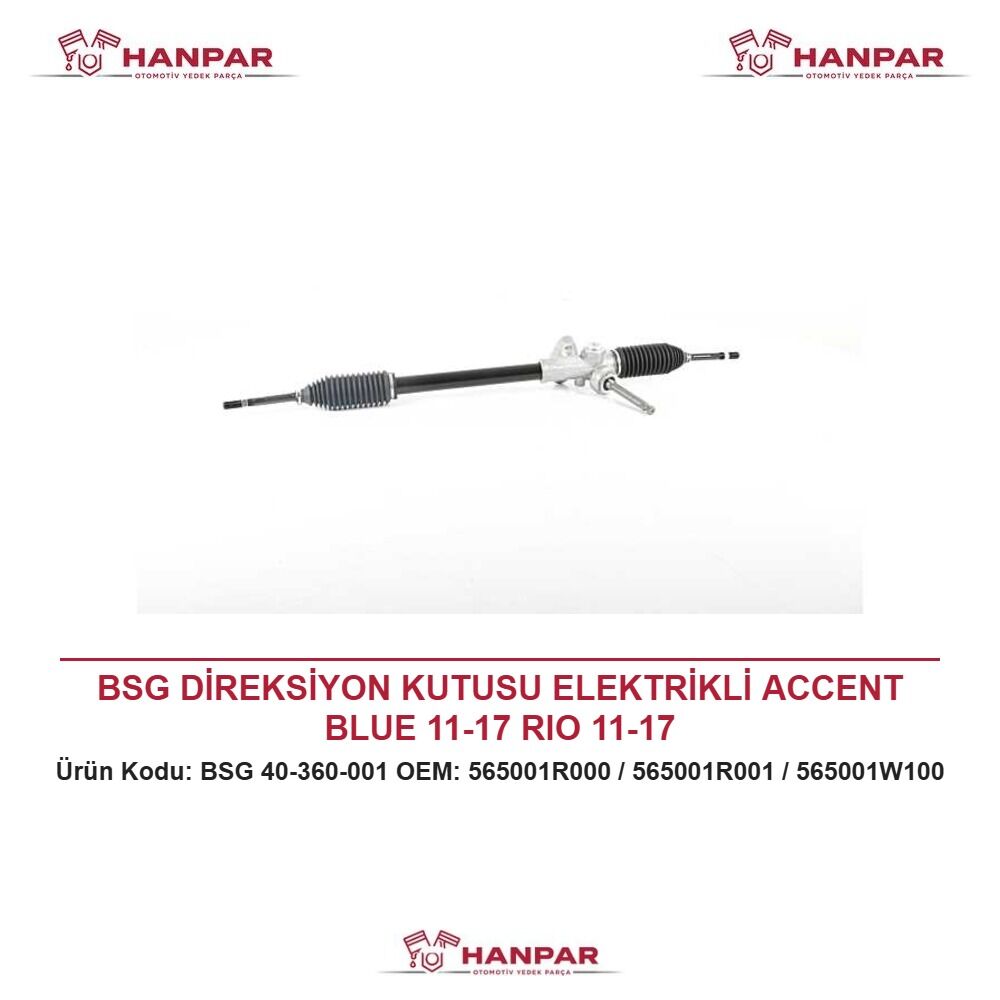 BSG DİREKSİYON KUTUSU ELEKTRİKLİ ACCENT BLUE 11-17 RIO 11-17