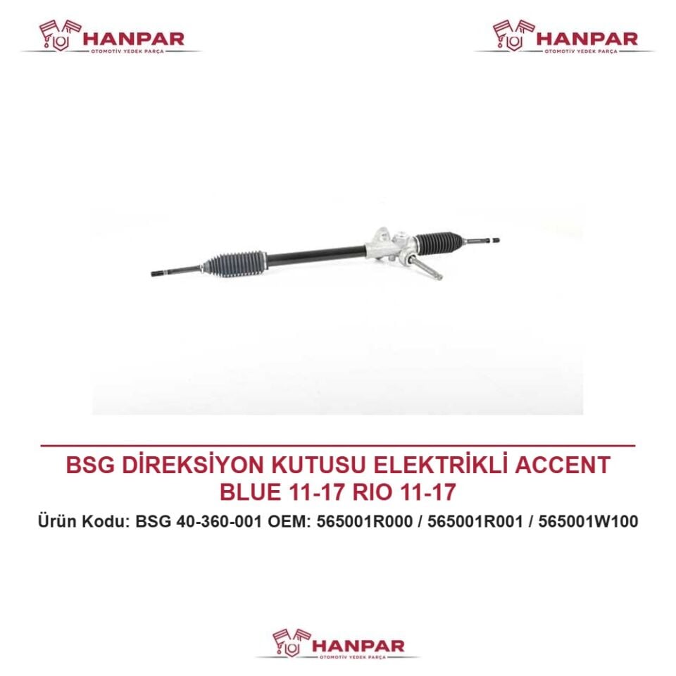 BSG DİREKSİYON KUTUSU ELEKTRİKLİ ACCENT BLUE 11-17 RIO 11-17