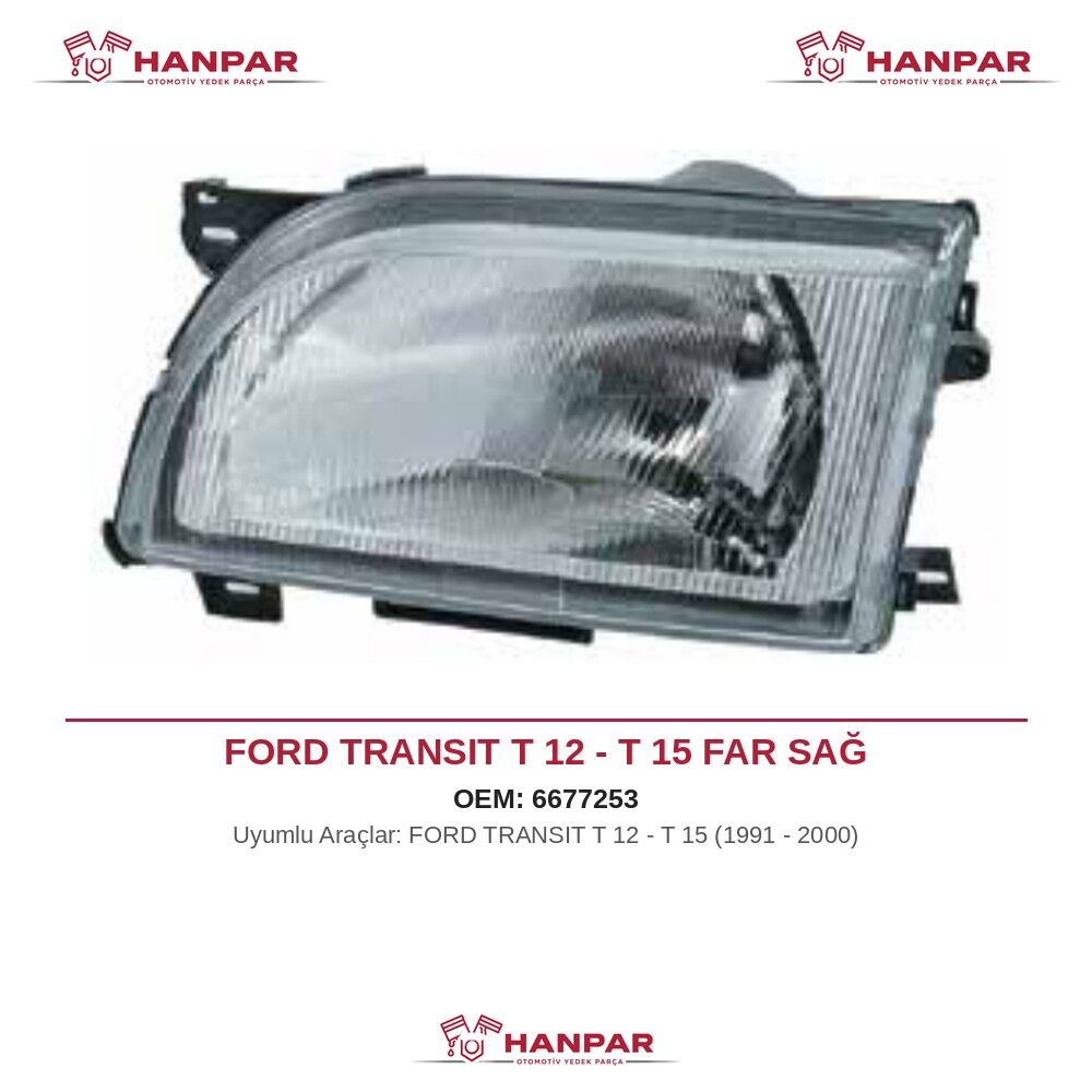FORD TRANSIT T 12 - T 15 FAR SAĞ (1991-2000)