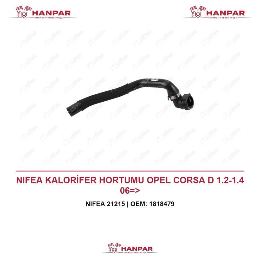 NIFEA KALORİFER HORTUMU OPEL CORSA D 1.2-1.4 06=>