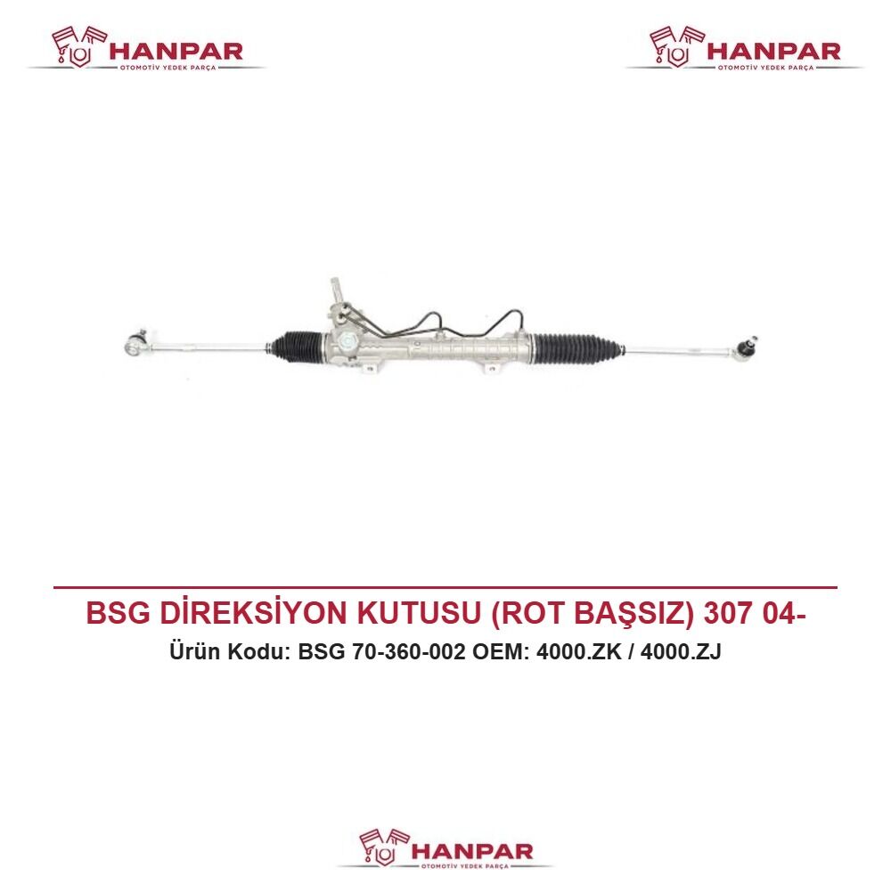 BSG DİREKSİYON KUTUSU (ROT BAŞSIZ) 307 04-
