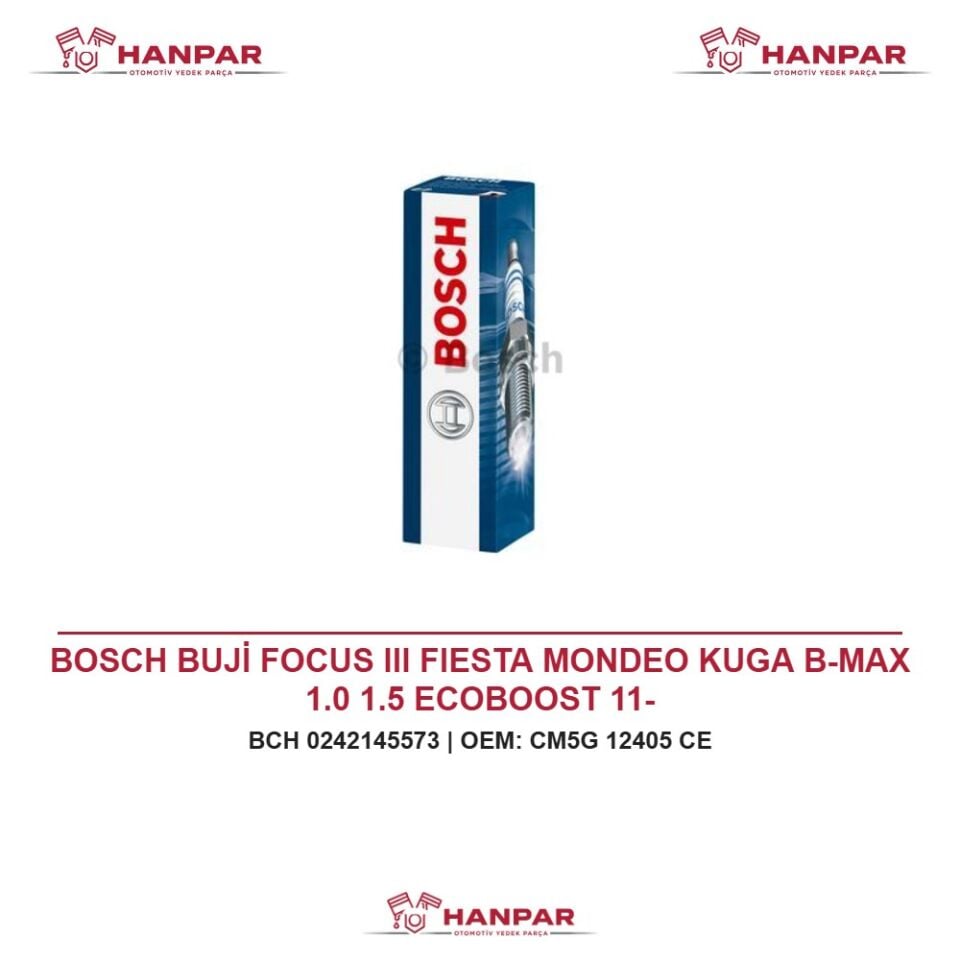 BOSCH BUJİ FOCUS III FIESTA MONDEO KUGA B-MAX 1.0 1.5 ECOBOOST 11-
