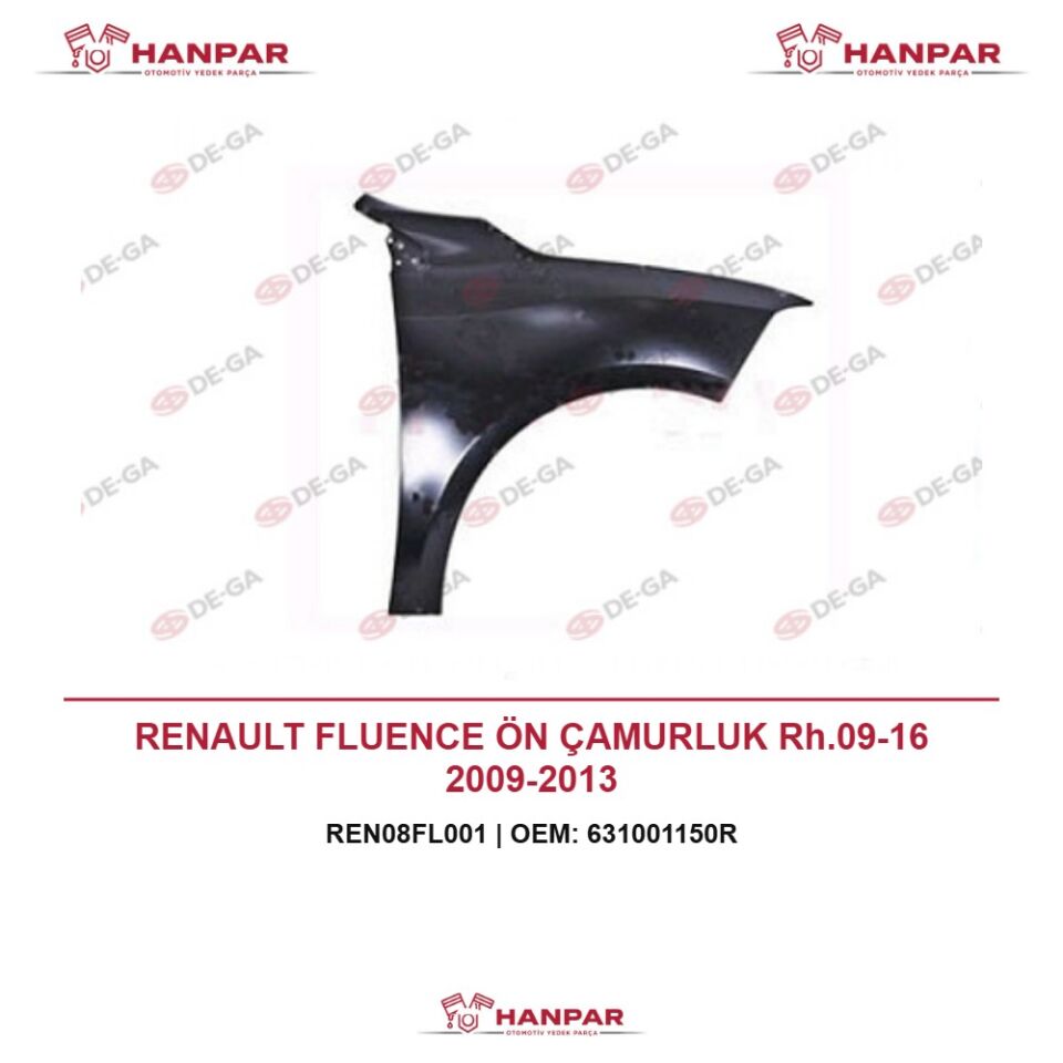 RENAULT FLUENCE ÖN ÇAMURLUK Rh.09-16 2009-2013