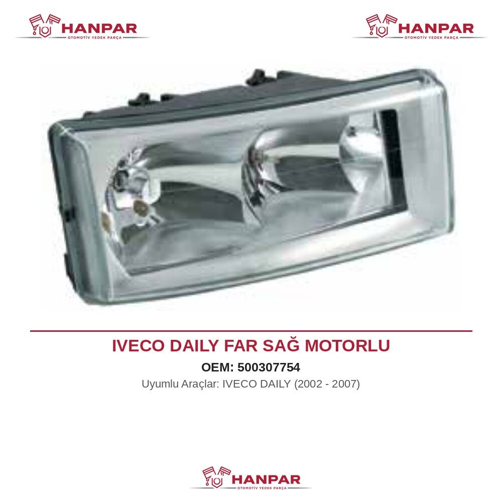 IVECO DAILY FAR SAĞ MOTORLU (2002-2007)