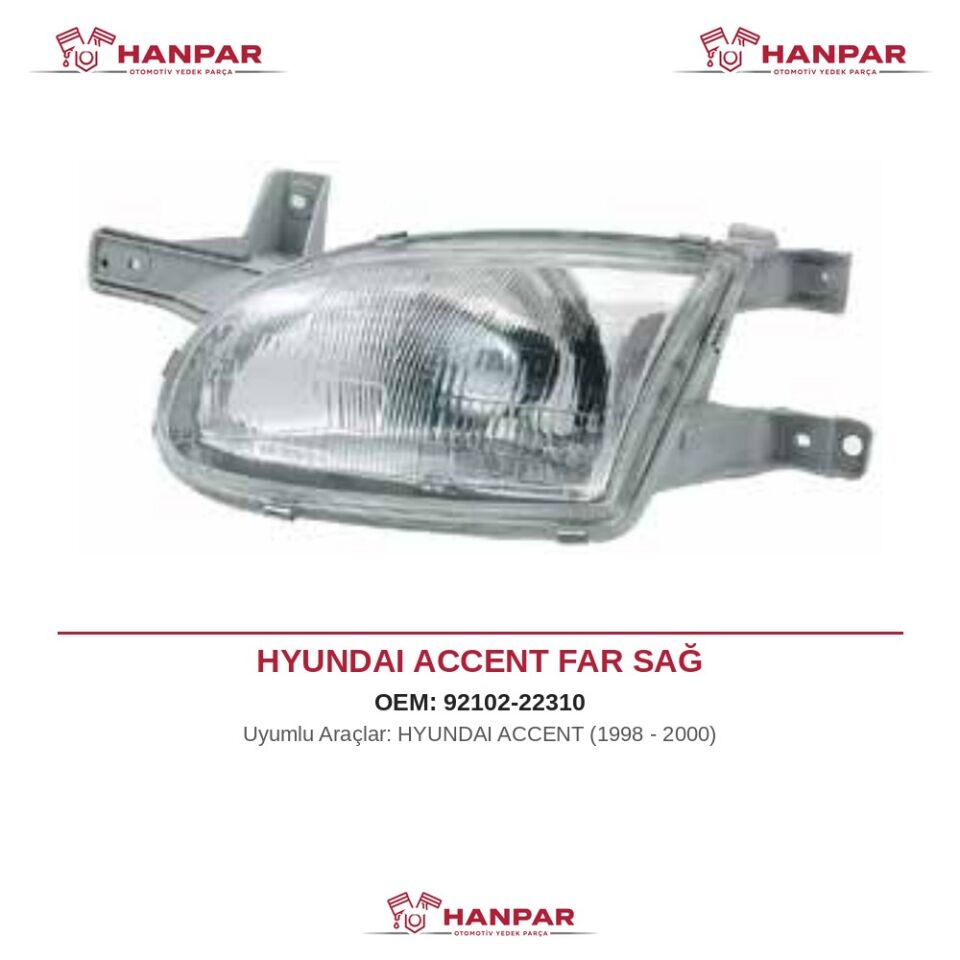 HYUNDAI ACCENT FAR SAĞ (1998-2000)