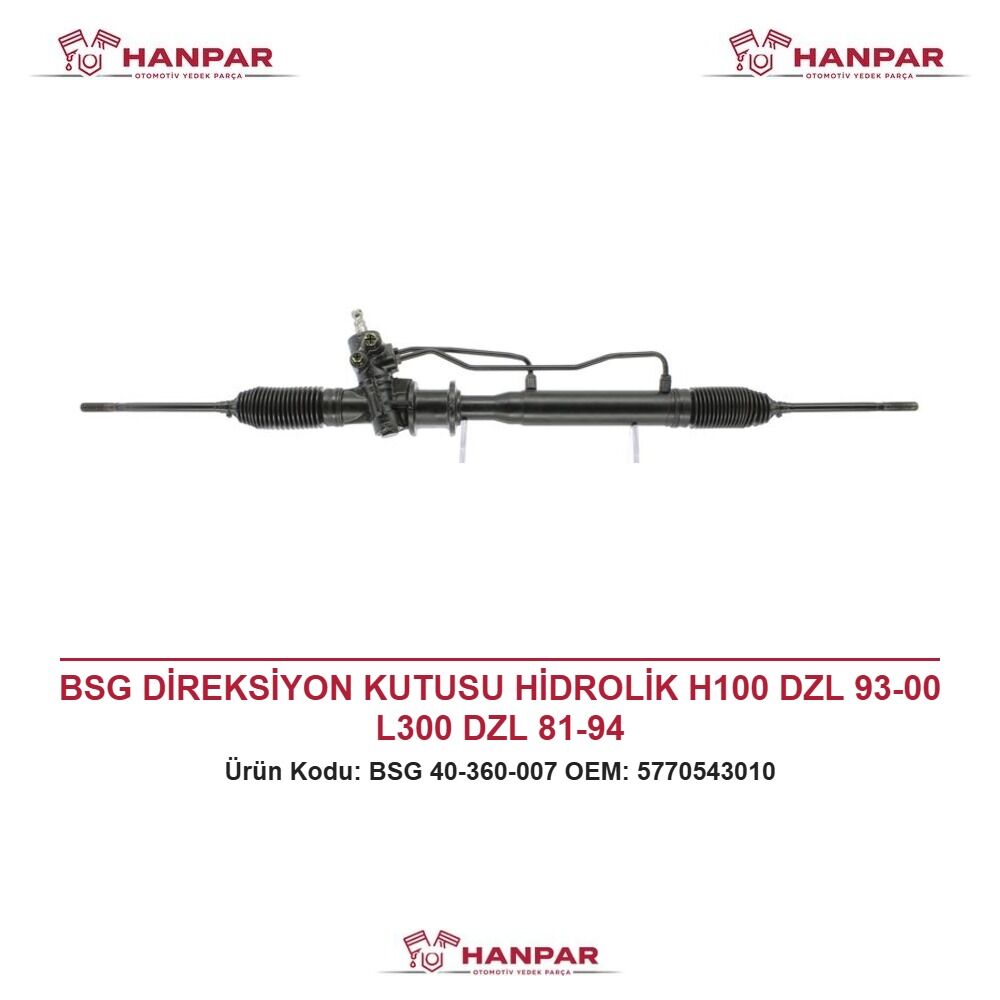 BSG DİREKSİYON KUTUSU HİDROLİK H100 DZL 93-00 L300 DZL 81-94