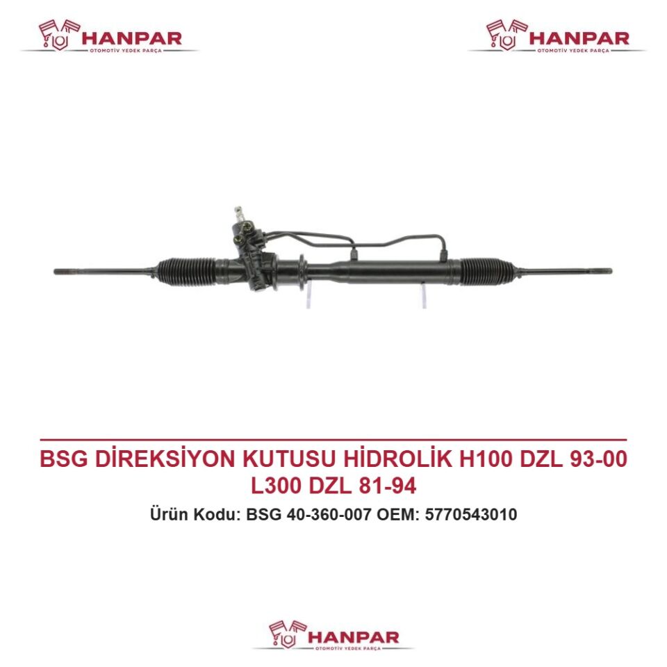 BSG DİREKSİYON KUTUSU HİDROLİK H100 DZL 93-00 L300 DZL 81-94