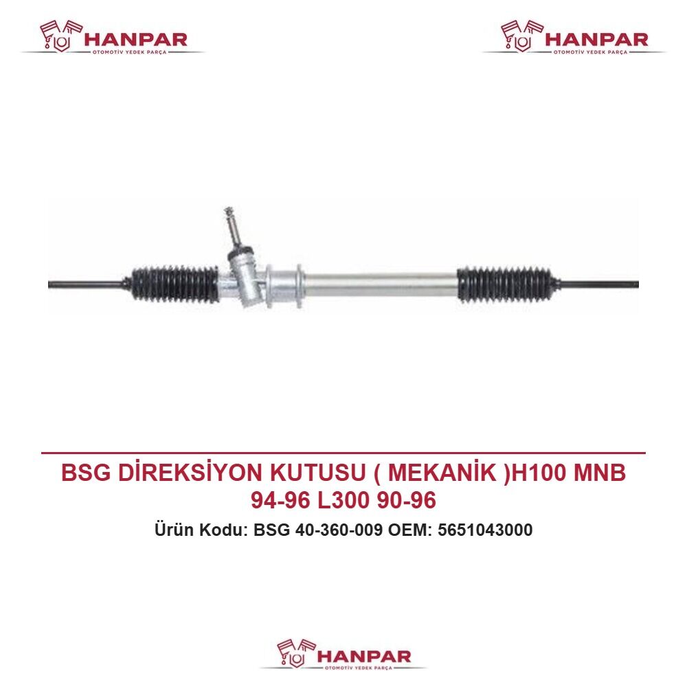 BSG DİREKSİYON KUTUSU ( MEKANİK )H100 MNB 94-96 L300 90-96