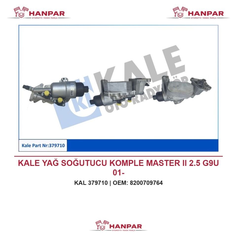 KALE YAĞ SOĞUTUCU KOMPLE MASTER II 2.5 G9U 01-