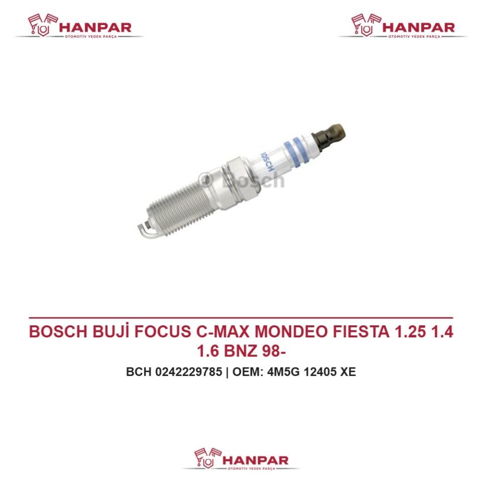 BOSCH BUJİ FOCUS C-MAX MONDEO FIESTA 1.25 1.4 1.6 BNZ 98-