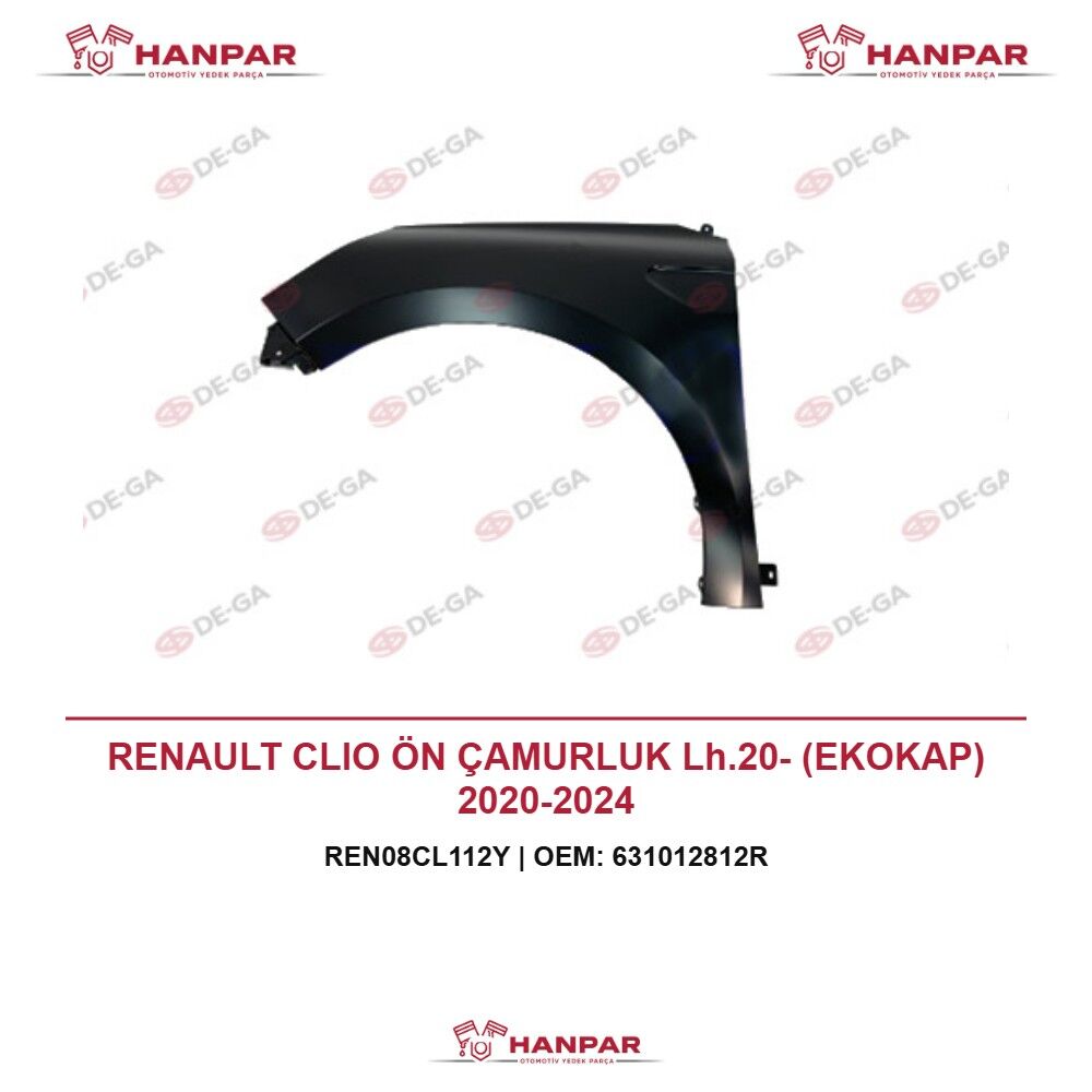 RENAULT CLIO ÖN ÇAMURLUK Lh.20- (EKOKAP) 2020-2024