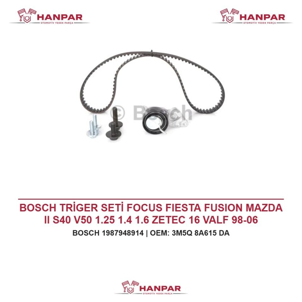 BOSCH TRİGER SETİ FOCUS FIESTA FUSION MAZDA II S40 V50 1.25 1.4 1.6 ZETEC 16 VALF 98-06