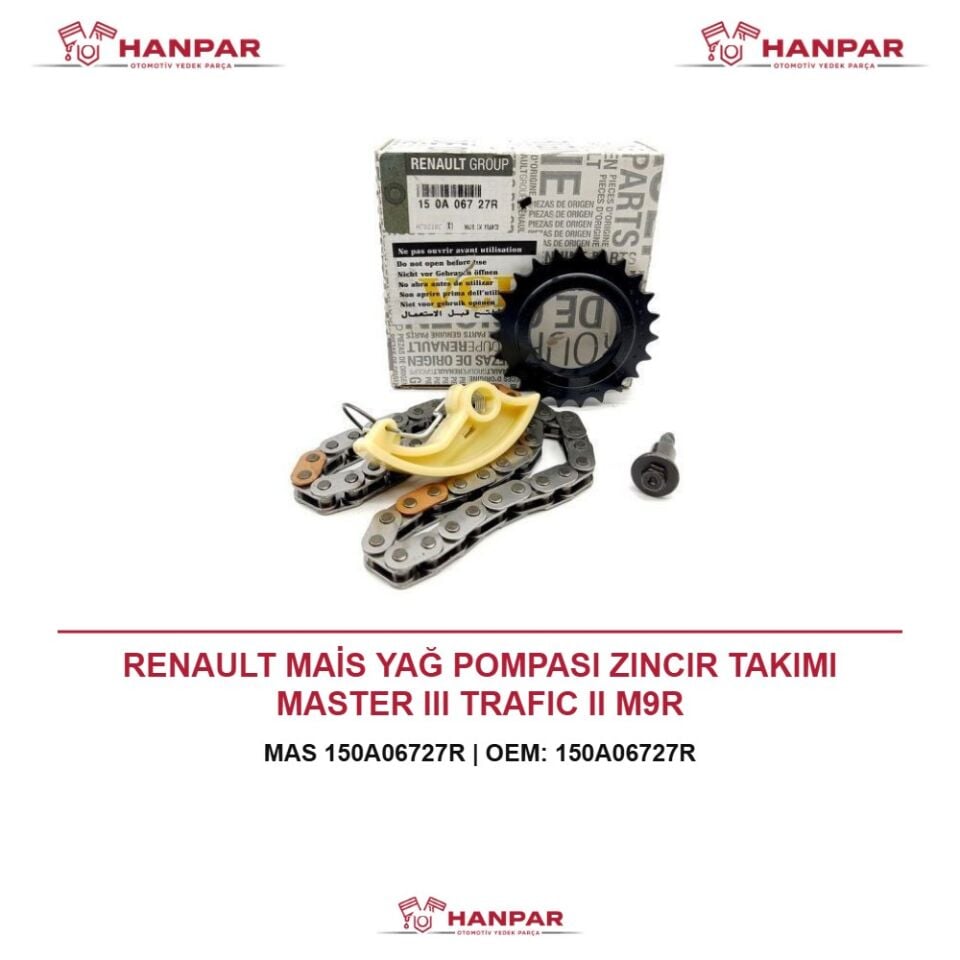 RENAULT MAİS YAĞ POMPASI ZINCIR TAKIMI MASTER III TRAFIC II M9R